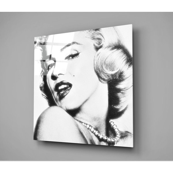 Szklany obraz Insigne Marilyn Monroe, 40x40 cm-image-3