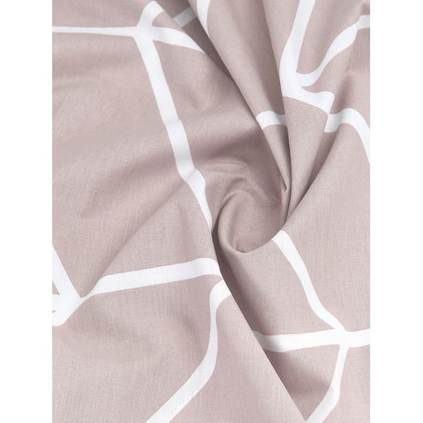 Różowa bawełniana pościel jednoosobowa by46 Mirja, 155x220 cm-image-1