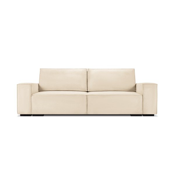 Beżowa sztruksowa rozkładana sofa Mazzini Sofas Azalea-image-2