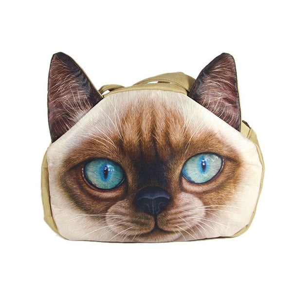 Mini torebka w kształcie głowy kota Just Mustard Cat