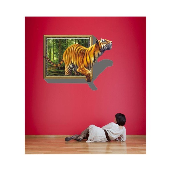Naklejka 3D Ambiance Tiger-image-2