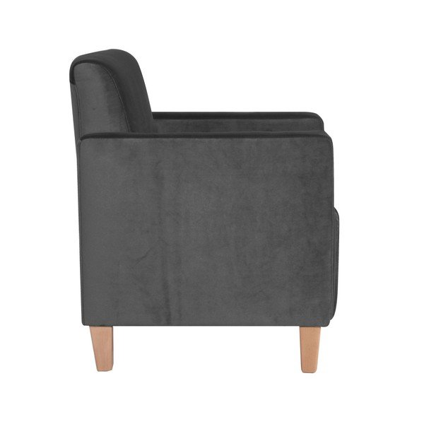 Antracytowy fotel Max Winzer Milla Velvet-image-2