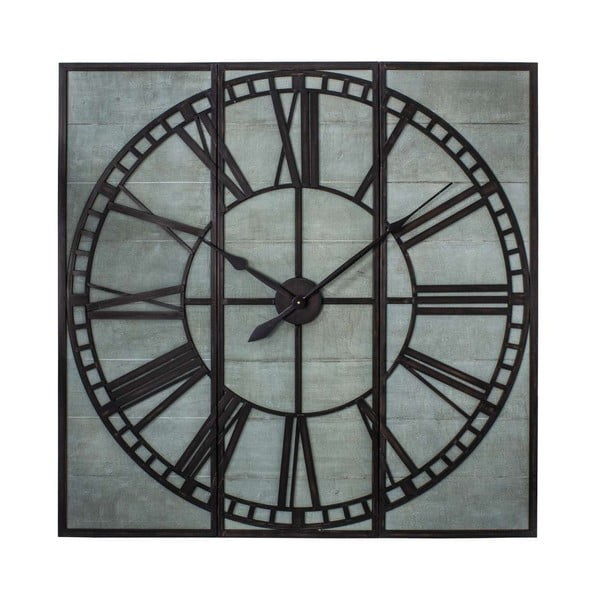 3-częściowy zegar ścienny Antic Line Industrielle, 114,5x114 cm