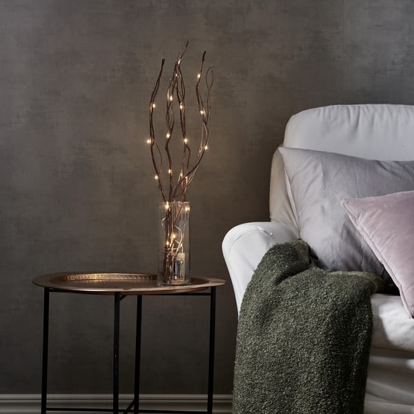 Brązowa dekoracja świetlna ø 8 cm Willow – Star Trading-image-1