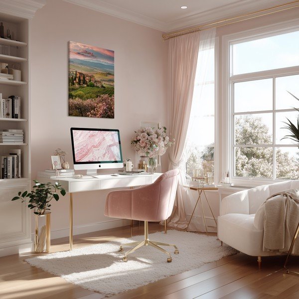 Obraz 60x80 cm Pink Tuscany – Styler-image-1