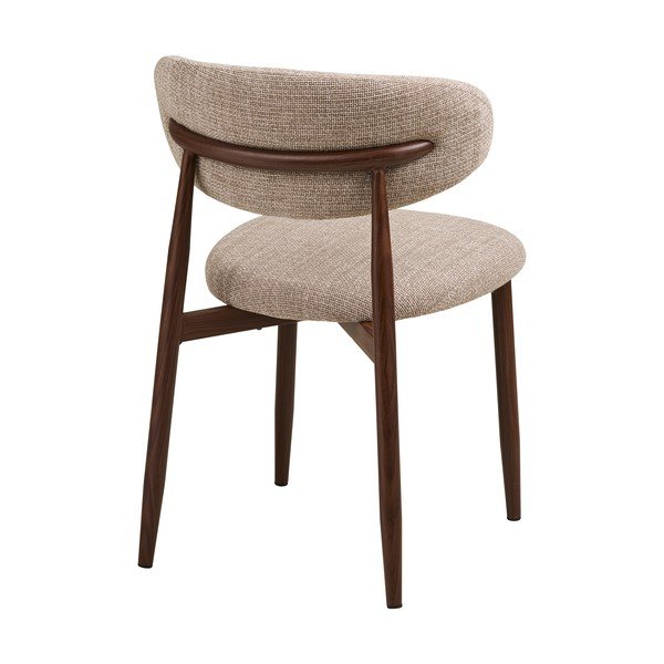 Beżowe/ciemnobrązowe tapicerowane krzesło Levanto – House Nordic-image-2