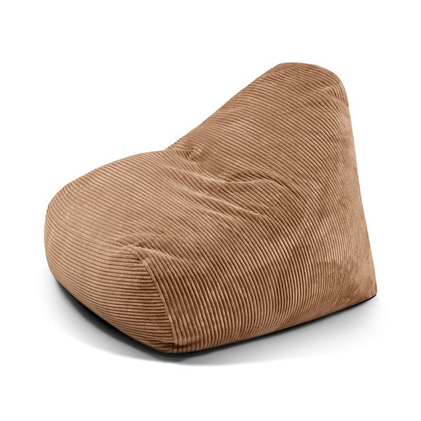 Brązowy sztruksowy worek do siedzenia Snug 100 – SLOWDOWN