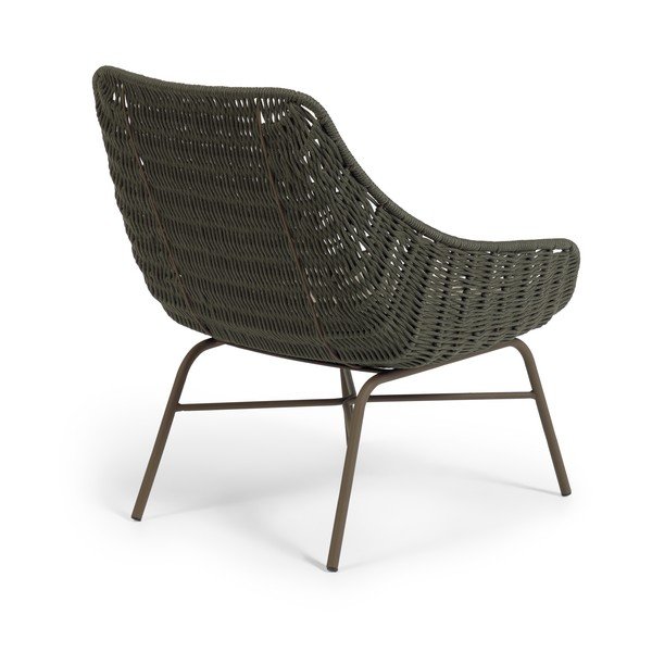 Zielony fotel ogrodowy Kave Home Abeli-image-3