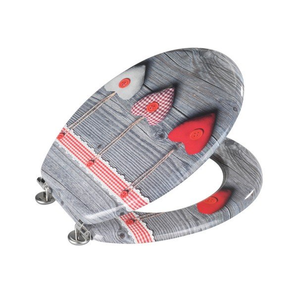 Deska sedesowa Wenko Bavarian Hearts, 43x37 cm-image-1