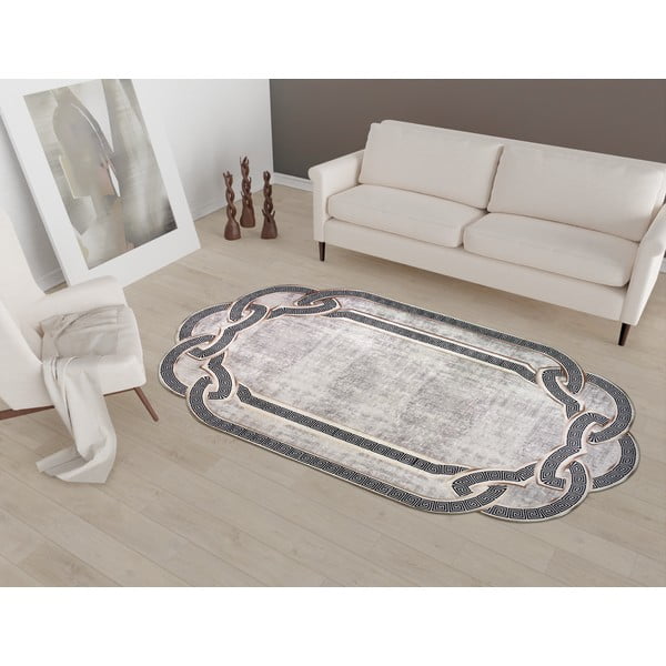 Szaro-beżowy dywan 100x60 cm – Vitaus-image-1