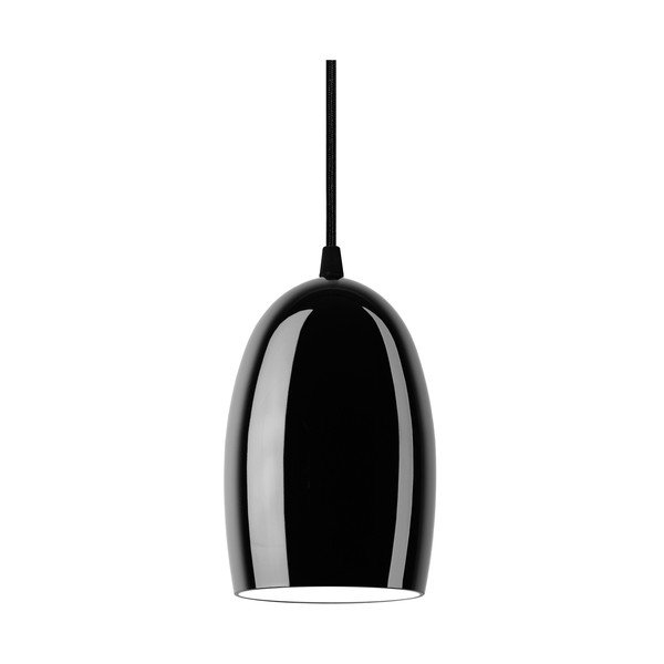 Czarna lampa wisząca z połyskiem z czarnym kablem Sotto Luce Ume-image-4