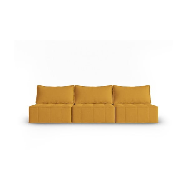 Żółta sofa 240 cm Mike – Micadoni Home