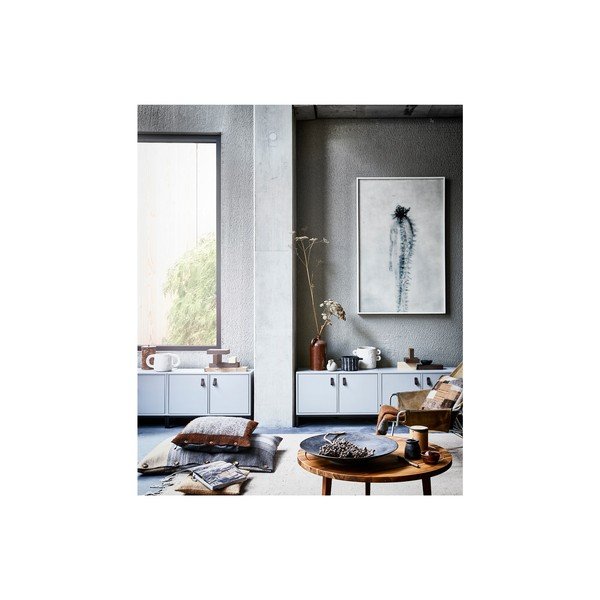 Szara szafka modułowa z litego drewna sosnowego 81x41 cm Vt – vtwonen-image-1