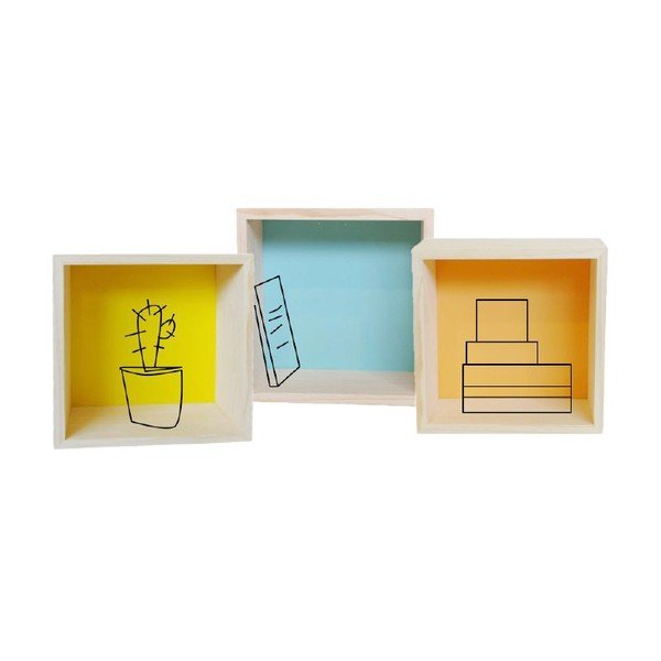 Dekoracja Cubo Pattern Ocre L-image-2