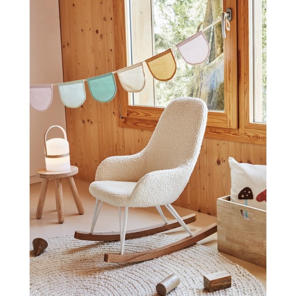 Stołek dziecięcy z drewna kauczukowego Kave Home Dilcia, ø 24 cm-image-2