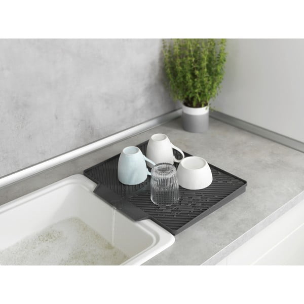 Ciemnoszary ociekacz Wenko Neli, 34x40 cm-image-1