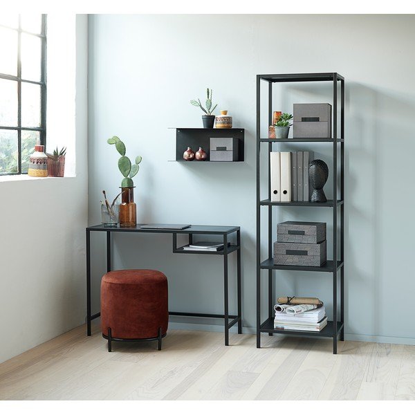 Czarna żelazna półka Canett Joy Adams, 23x50 cm-image-2