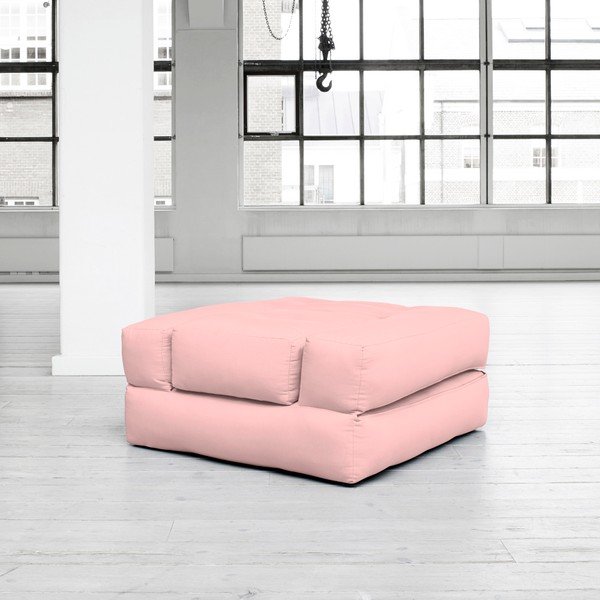 Fotel rozkładany Karup Cube Pink Peonie-image-4