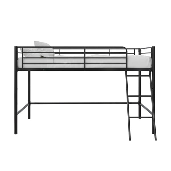 Czarne podwyższone łóżko dziecięce 90x200 cm Jodie – Støraa-image-3