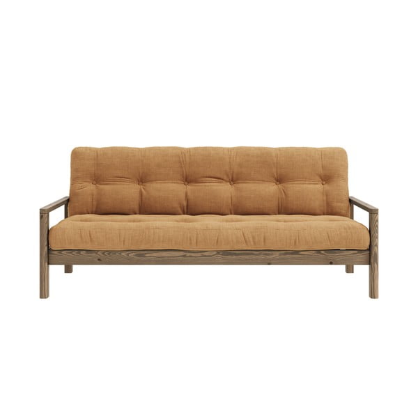 Musztardowa rozkładana sofa 205 cm Knob – Karup Design