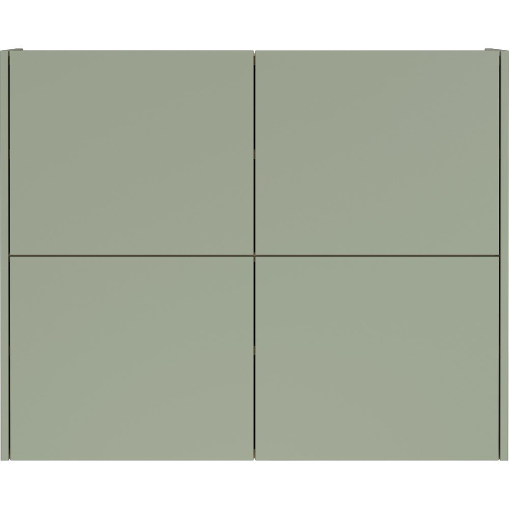 Szarozielona szafka z matowym wykończeniem wisząca 97x79x27 cm Binetto – Germania (zdjęcie 3)