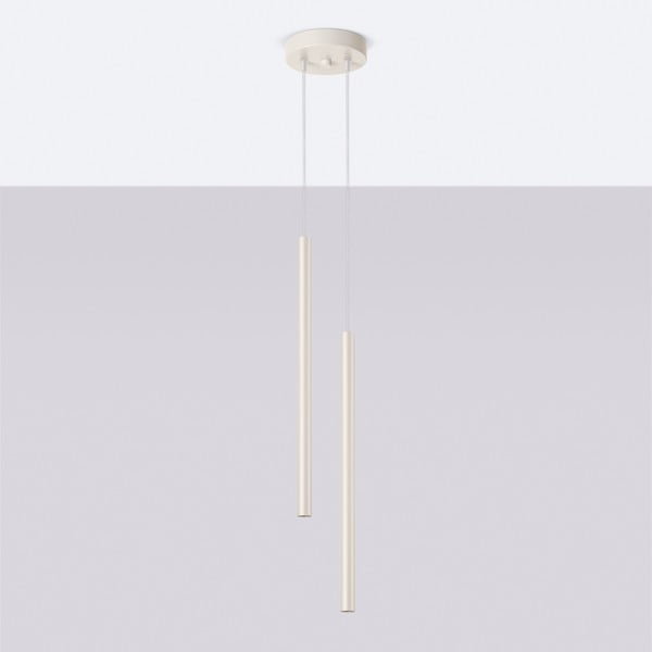 Kremowa lampa wisząca ø 15 cm Fideus – Sollux-image-2
