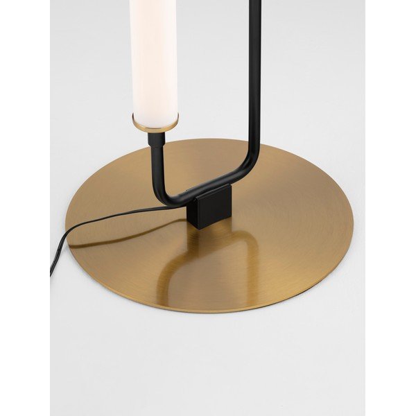 Biała/w kolorze matowej czerni metalowa lampa stojąca LED (wysokość 150 cm) Wetro – Nova Luce-image-3