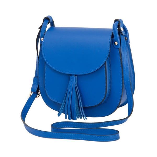 Niebieska torebka skórzana Andrea Cardone Matila
