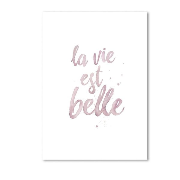 Plakat Leo La Douce La Vie Est Belle, 21x29,7 cm
