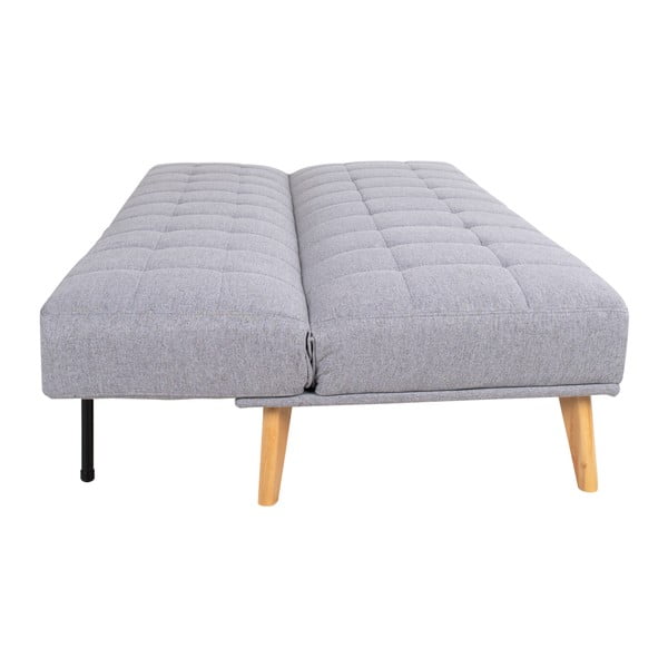 Jasnoszara rozkładana sofa z nogami z litego drewna brzozowego House Nordic Oxford-image-3