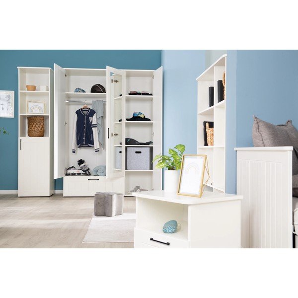 Biały regał dziecięcy 49x190 cm Sylt – Roba-image-3