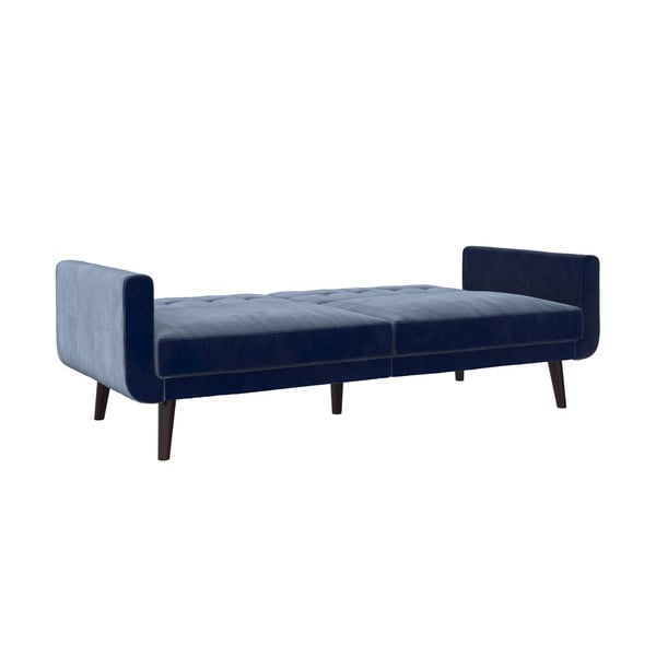 Niebieska sofa rozkładana 201 cm Nola – Støraa-image-4