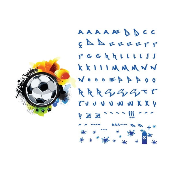 Naklejka ścienna z imieniem Ambiance Football Graffitti-image-2