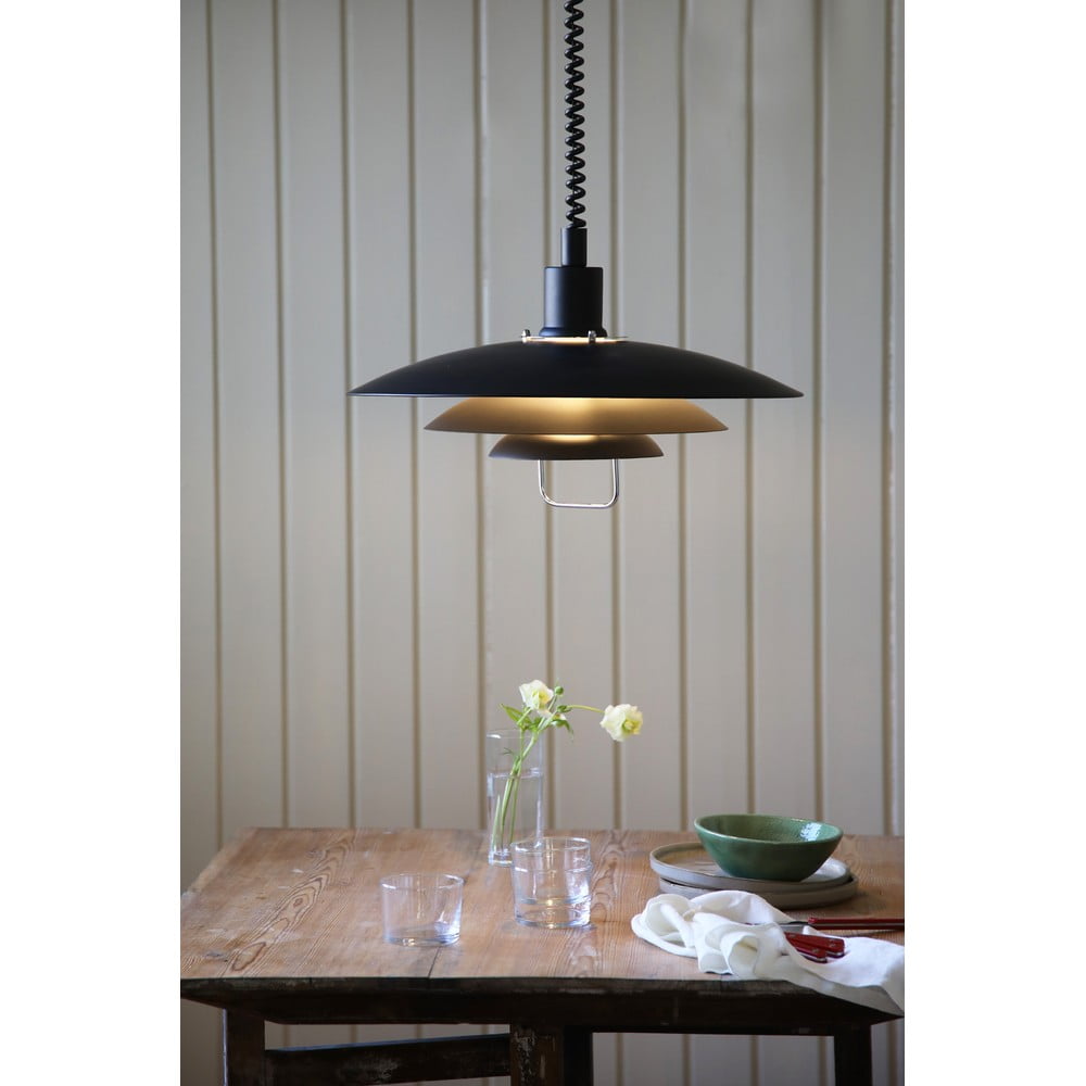 Czarna lampa wisząca Markslöjd Kikrenes, ø 48 cm (zdjęcie 2)