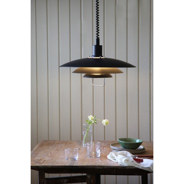 Czarna lampa wisząca Markslöjd Kikrenes, ø 48 cm-image-1