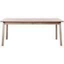 Rozkładany stół z dodatkowym blatem w dekorze dębu 95x190 cm Bari – Unique Furniture