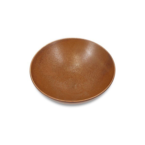 Brązowa porcelanowa misa ø 21 cm Ovio – BonBistro-image-1