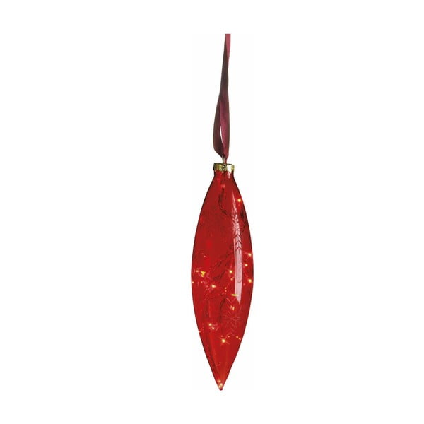 Świecąca dekoracja Vesta Drop Red, 25 cm