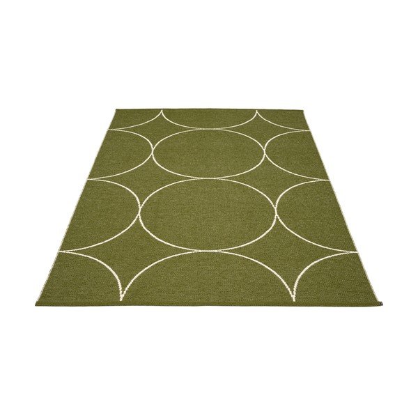 Ciemnozielony dywan odpowiedni na zewnątrz 180x275 cm Boo Dark Olive – Pappelina