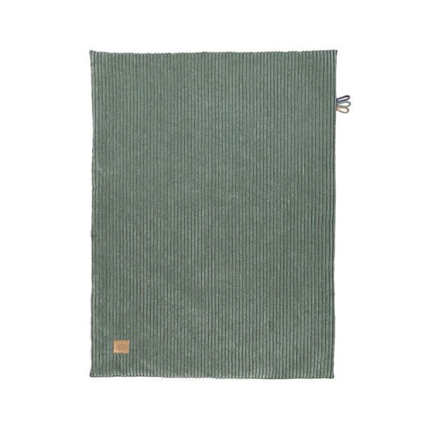 Zielony koc dziecięcy sztruksowy 100x77 cm – Meowbaby