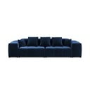Niebieska aksamitna sofa 320 cm Rome Velvet – Cosmopolitan Design