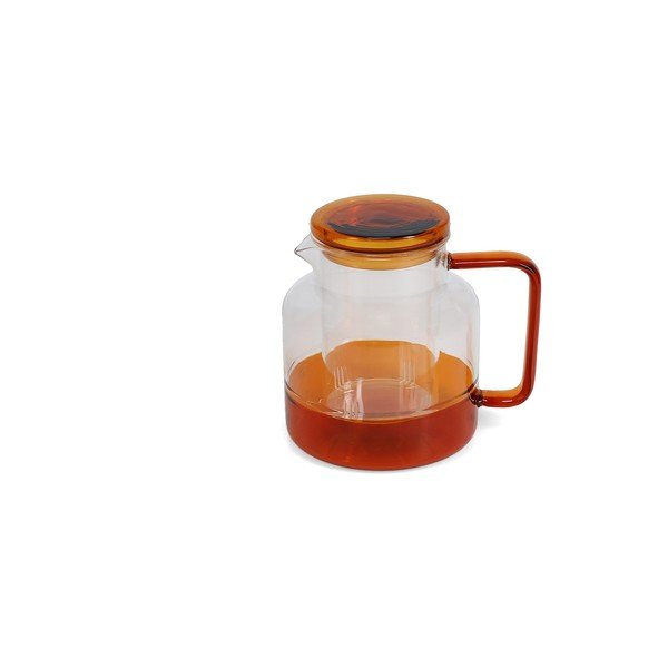 Szklany dzbanek do herbaty w bursztynowym kolorze 950 ml Liv – ONA-image-3