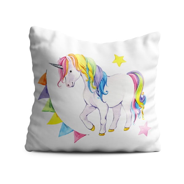 Poduszka dziecięca OYO Kids Colorful Unicorn, 40x40 cm