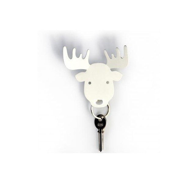 Wieszak na klucze QUALY Moose Key Holder, biały