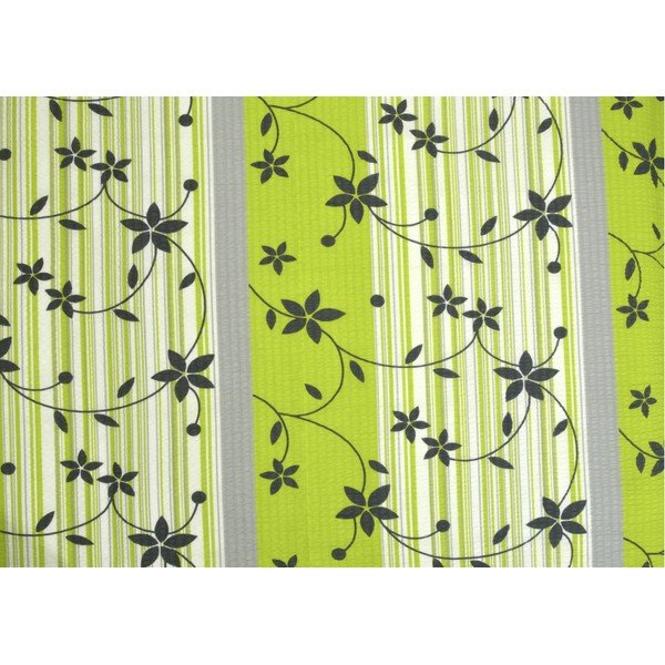 Zielona pościel jednoosobowa z kory 140x200 cm Flowers -image-1
