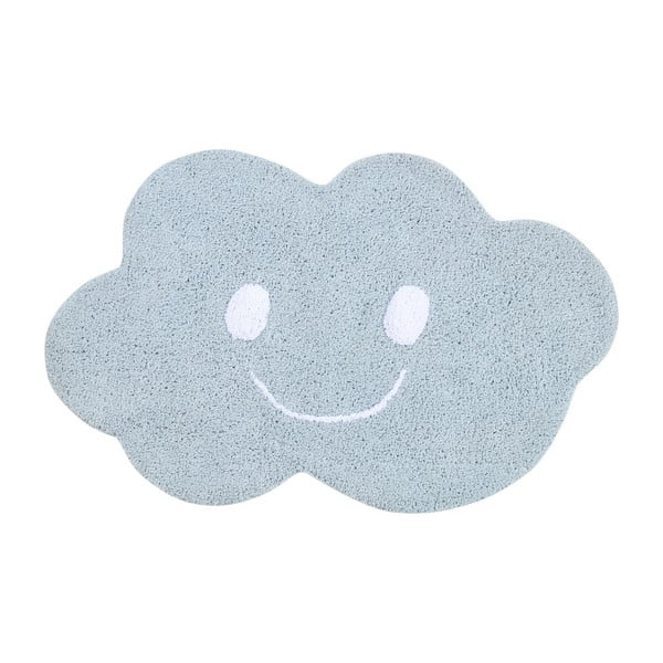 Niebieski dywan bawełniany Happy Decor Kids Cloud, 75x115 cm