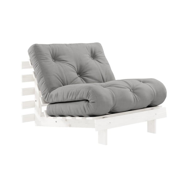 Fotel rozkładany Karup Design Roots White/Grey