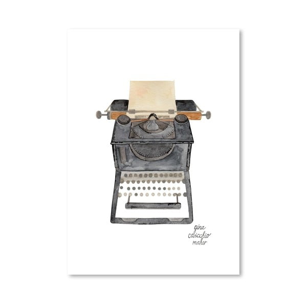 Autorski plakat Typewriter, 30x42 m
