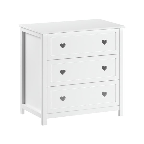 Biała komoda dziecięca 90x89x57 cm Amori – Vipack
