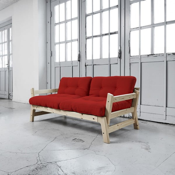 Sofa rozkładana Karup Step Natural/Red